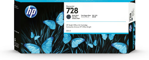 HP 728 300-ml Matte Black DesignJet Ink Cartridge HP 728 300-ml Matte Black DesignJet Ink Cartridge